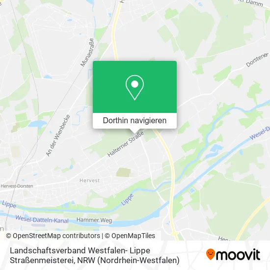 Landschaftsverband Westfalen- Lippe Straßenmeisterei Karte