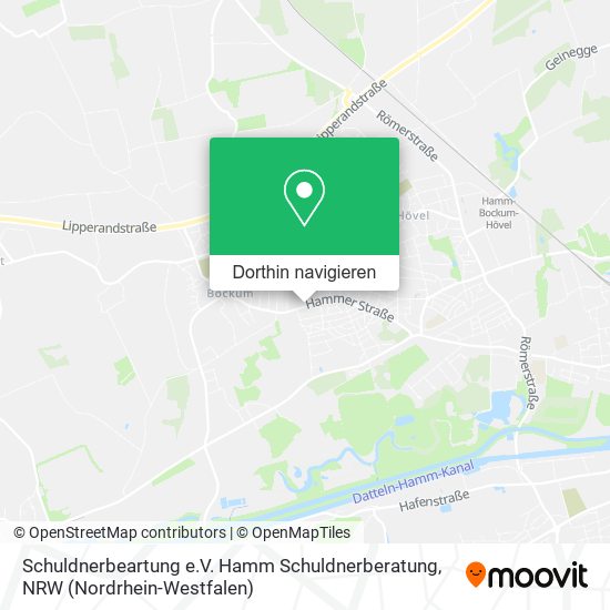 Schuldnerbeartung e.V. Hamm Schuldnerberatung Karte