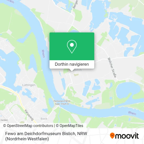 Fewo am Deichdorfmuseum Bislich Karte