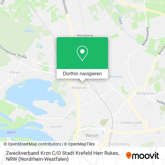 Zweckverband Krzn C / O Stadt Krefeld Herr Rukes Karte