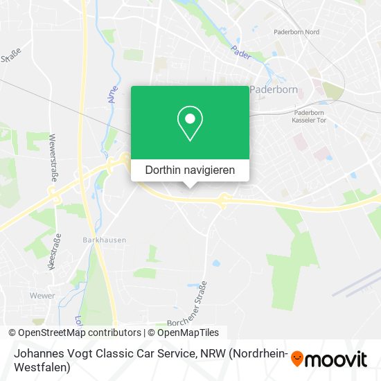 Johannes Vogt Classic Car Service Karte