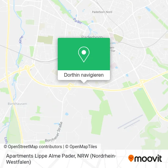 Apartments Lippe Alme Pader Karte