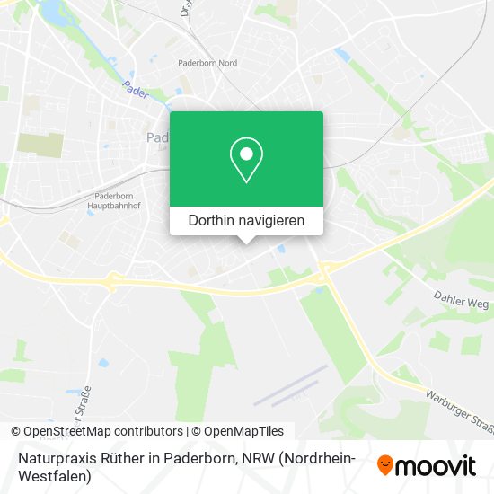 Naturpraxis Rüther in Paderborn Karte