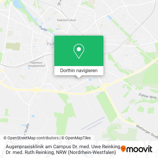 Augenpraxisklinik am Campus Dr. med. Uwe Reinking Dr. med. Ruth Reinking Karte