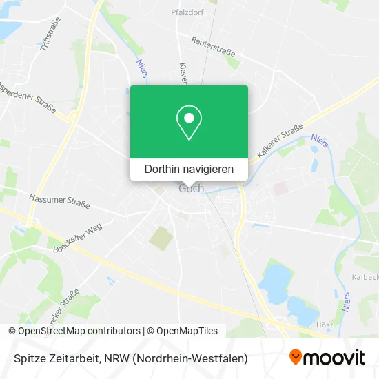 Spitze Zeitarbeit Karte