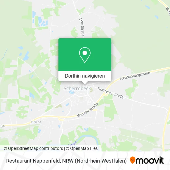 Restaurant Nappenfeld Karte