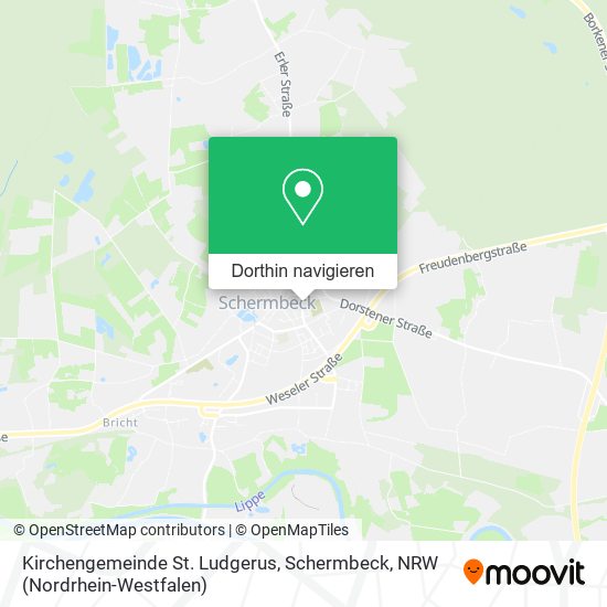 Kirchengemeinde St. Ludgerus, Schermbeck Karte