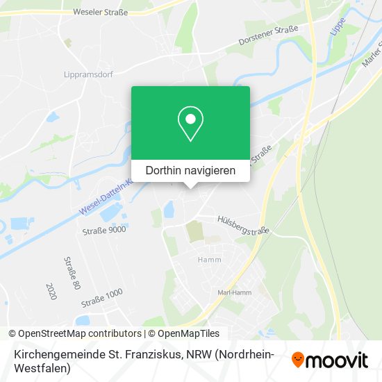 Kirchengemeinde St. Franziskus Karte