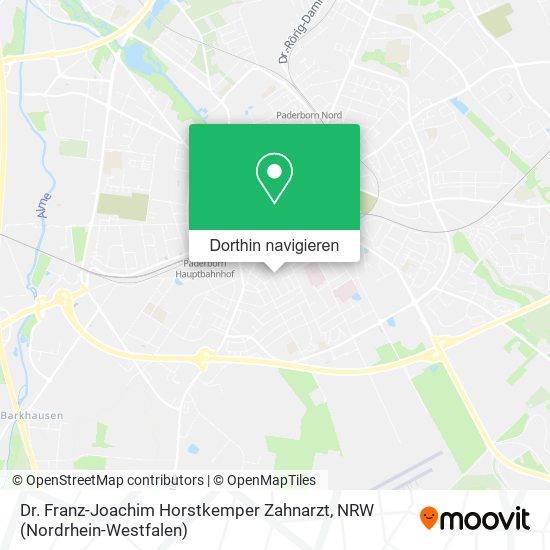 Dr. Franz-Joachim Horstkemper Zahnarzt Karte