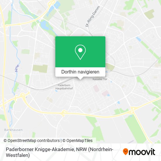Paderborner Knigge-Akademie Karte