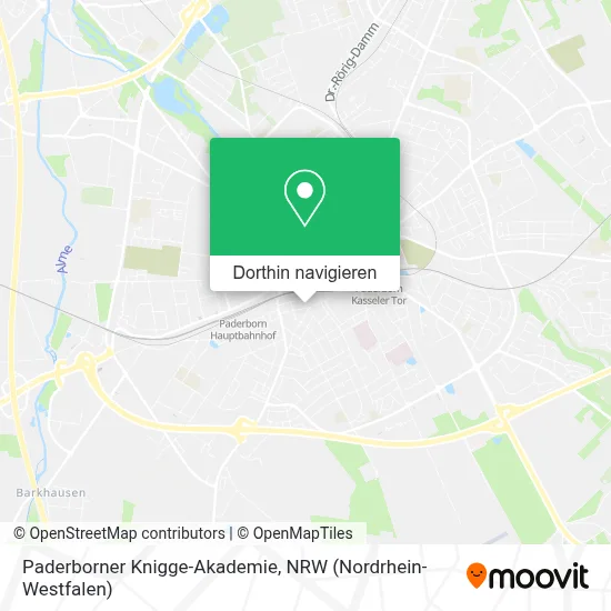 Paderborner Knigge-Akademie Karte