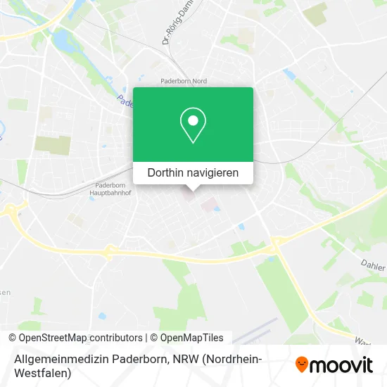 Allgemeinmedizin Paderborn Karte
