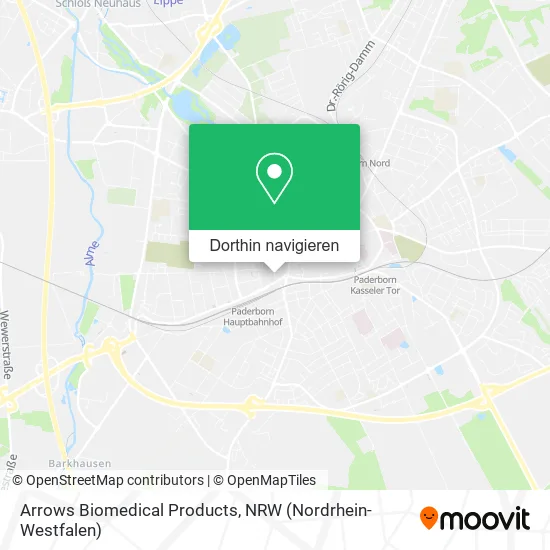 Arrows Biomedical Products Karte