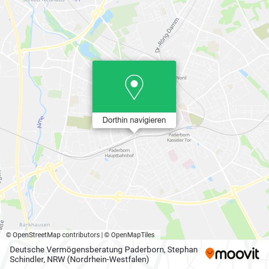 Deutsche Vermögensberatung Paderborn, Stephan Schindler Karte