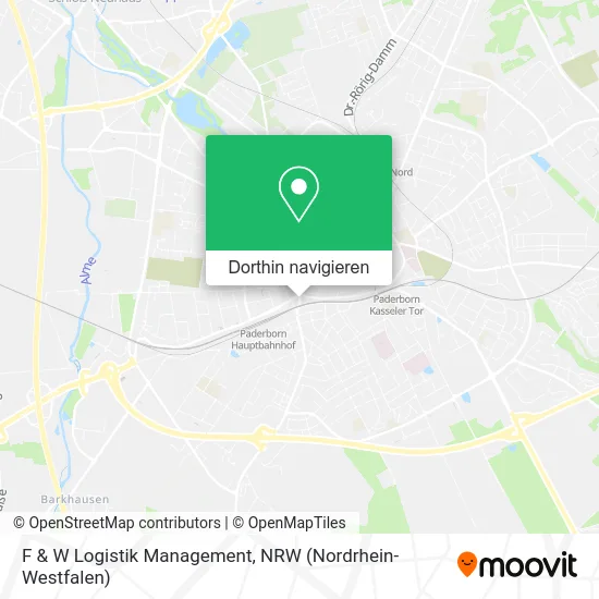 F & W Logistik Management Karte