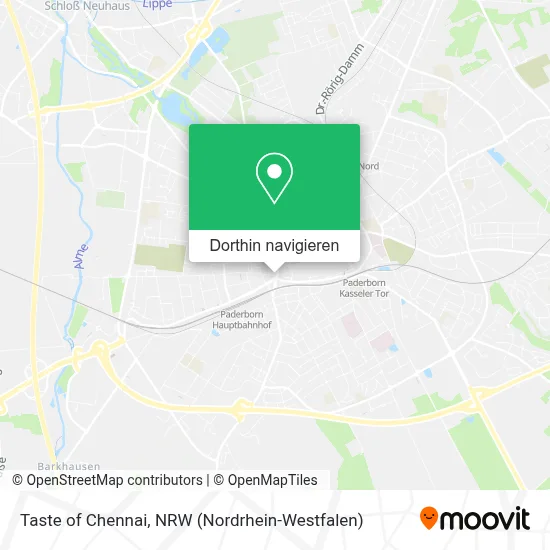 Taste of Chennai Karte