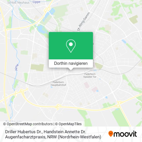 Driller Hubertus Dr., Handstein Annette Dr. Augenfacharztpraxis Karte