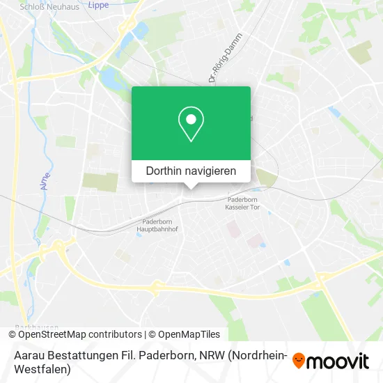 Aarau Bestattungen Fil. Paderborn Karte