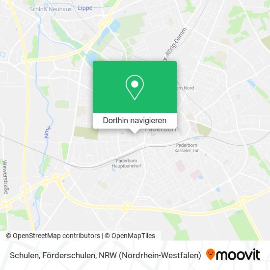 Schulen, Förderschulen Karte