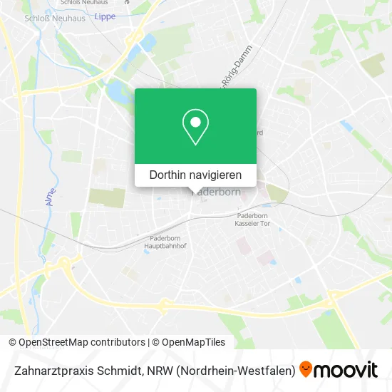 Zahnarztpraxis Schmidt Karte