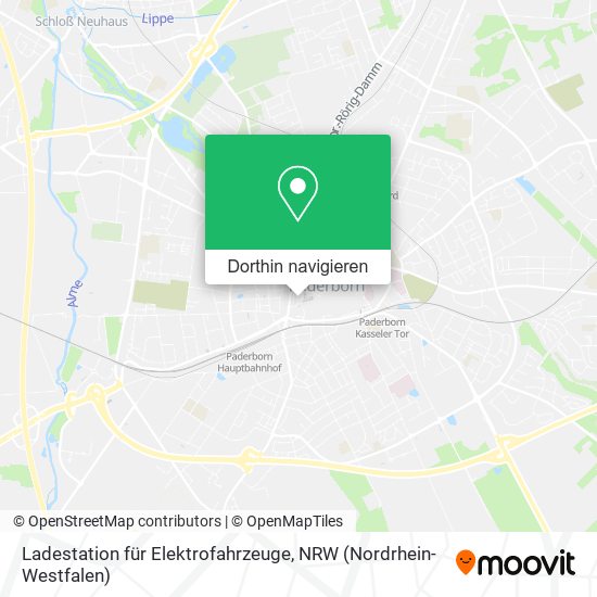 Ladestation für Elektrofahrzeuge Karte