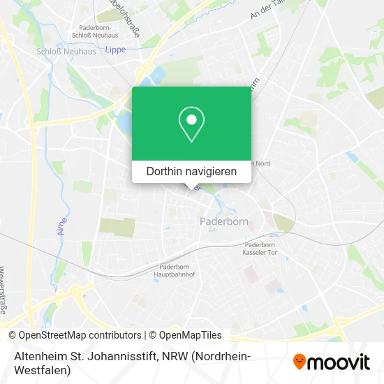 Altenheim St. Johannisstift Karte