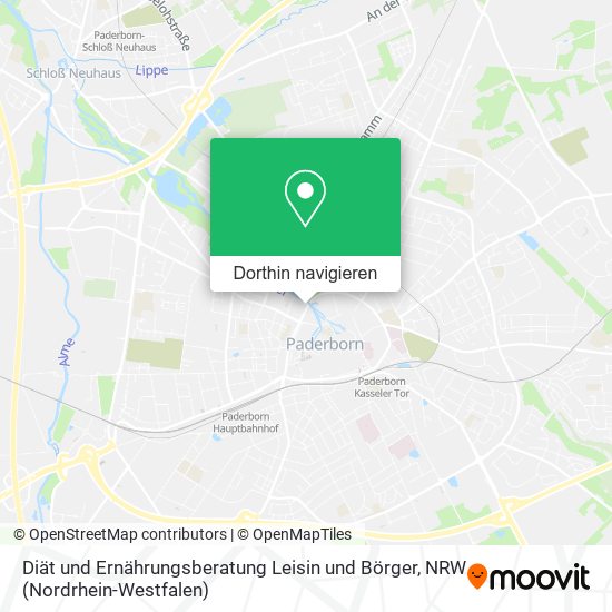 Diät und Ernährungsberatung Leisin und Börger Karte