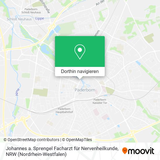 Johannes a. Sprengel Facharzt für Nervenheilkunde Karte