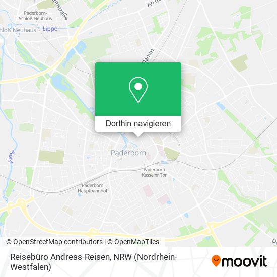 Reisebüro Andreas-Reisen Karte