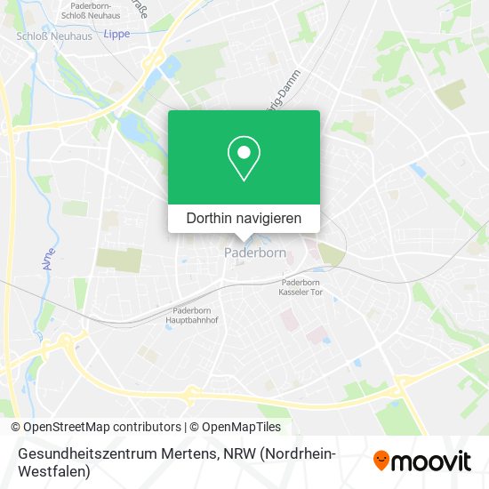 Gesundheitszentrum Mertens Karte