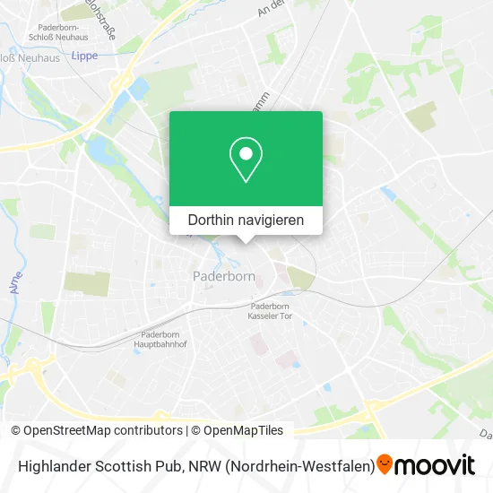 Highlander Scottish Pub Karte