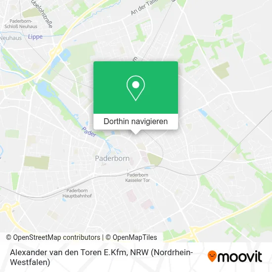 Alexander van den Toren E.Kfm Karte