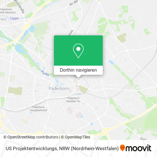 US Projektentwicklungs Karte