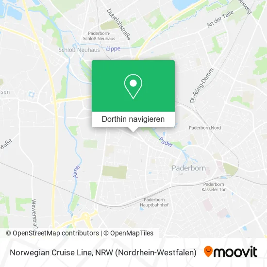 Norwegian Cruise Line Karte