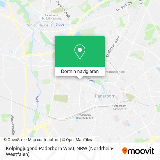 Kolpingjugend Paderborn West Karte