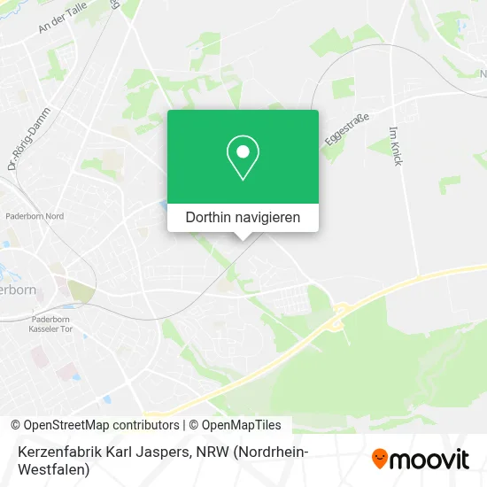 Kerzenfabrik Karl Jaspers Karte