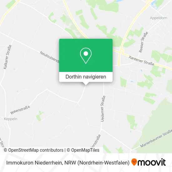 Immokuron Niederrhein Karte