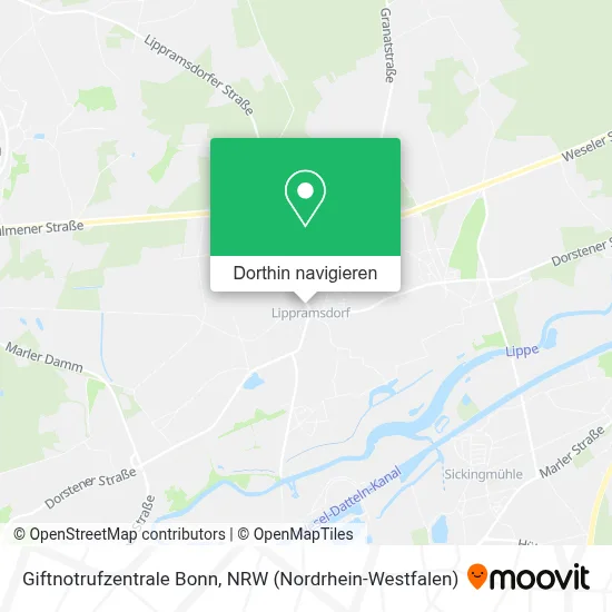 Giftnotrufzentrale Bonn Karte