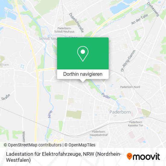 Ladestation für Elektrofahrzeuge Karte