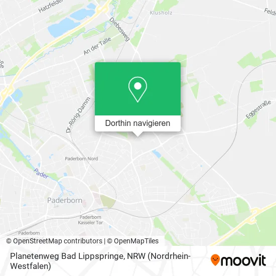 Planetenweg Bad Lippspringe Karte
