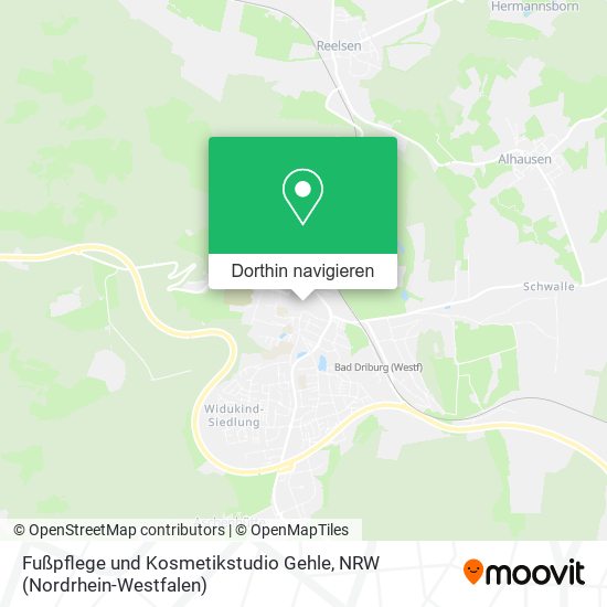 Fußpflege und Kosmetikstudio Gehle Karte