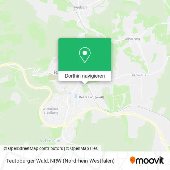 Teutoburger Wald Karte