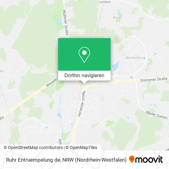 Ruhr Entruempelung de Karte