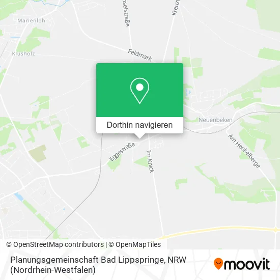 Planungsgemeinschaft Bad Lippspringe Karte