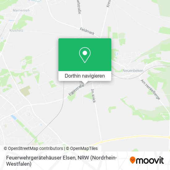 Feuerwehrgerätehäuser Elsen Karte
