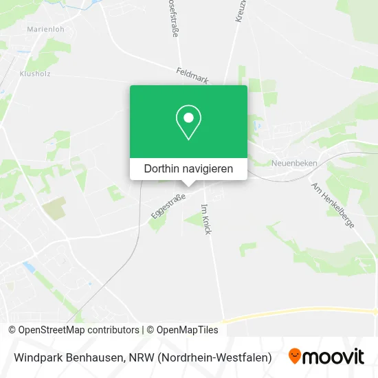 Windpark Benhausen Karte