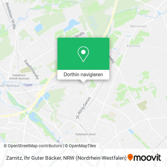 Zarnitz, Ihr Guter Bäcker Karte