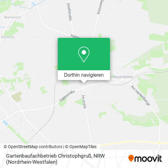 Gartenbaufachbetrieb Christophgruß Karte
