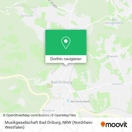 Musikgesellschaft Bad Driburg Karte