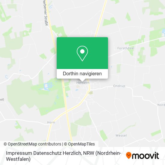 Impressum Datenschutz Herzlich Karte